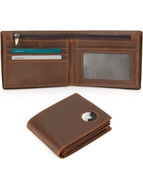 Genuine Crazy Horse Leather Bifold Wallet | RFID Blocking | Men's Cowboy Style